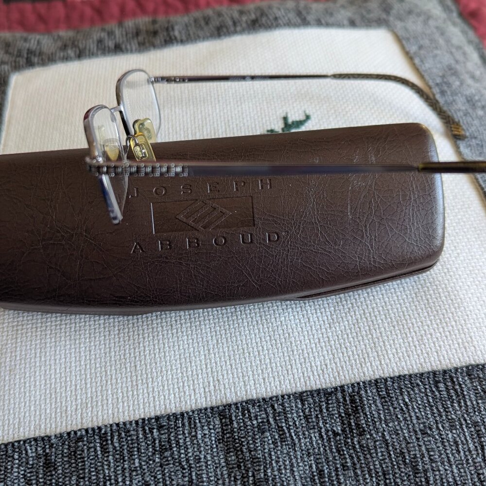 Joseph Abboud Ja170 Gray Rectangular Glasses Fram… - image 1